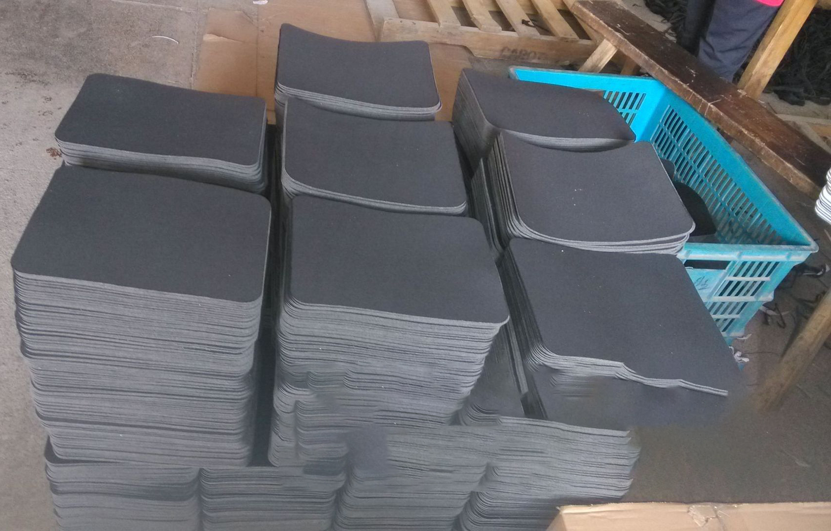 Mouse mat blank rubber mouse pad raw material sheet factory manufacturer | PAIDU