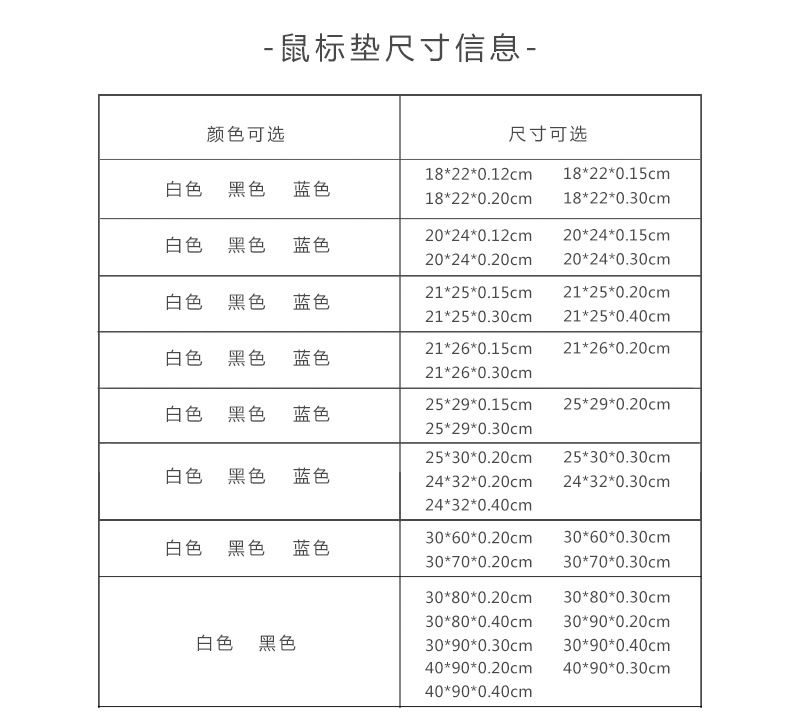 Mouse mat wholesale solid color blank mouse pad computer mat factory manufacturer | PAIDU